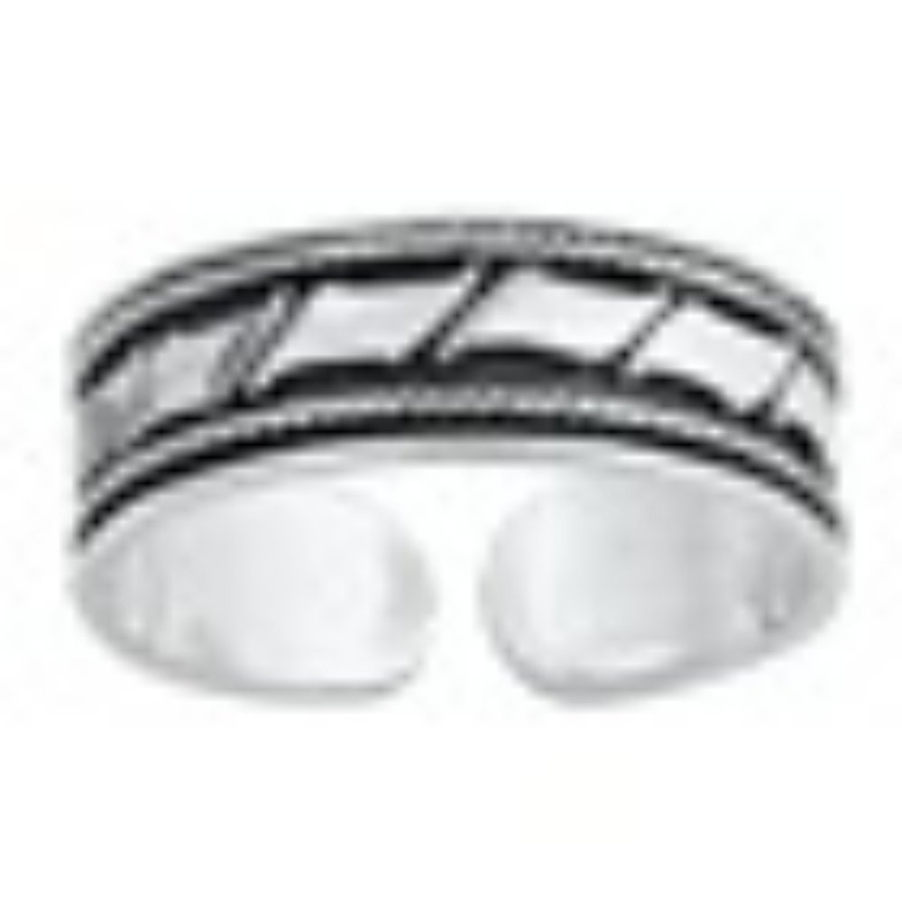 925 Sterling Silver Bali Design Toe Ring ( New )